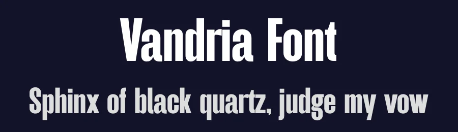 Vandria Font by TypeLogue — Sans Serif Font — thumbnail 2