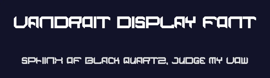 Vandroit Display Font by Dhabee — Display Font — thumbnail 2