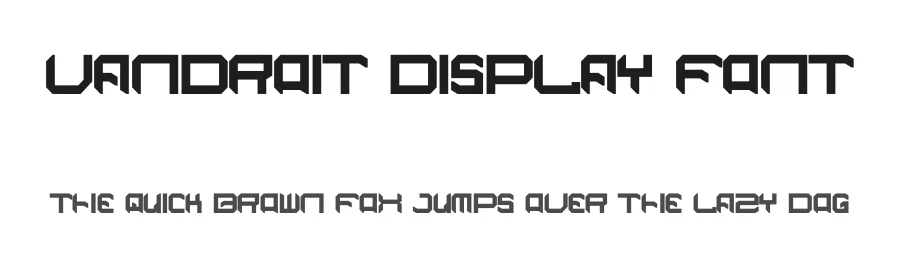Vandroit Display Font by Dhabee — Display Font