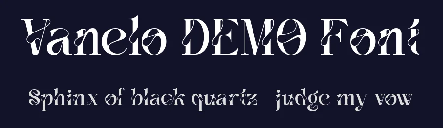 Vanelo DEMO Font by Say Studio — Display Font — thumbnail 2