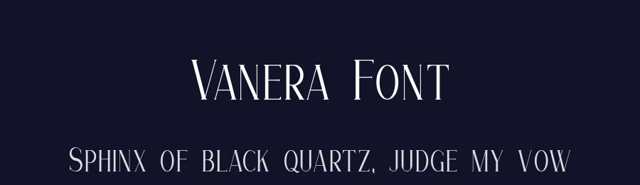 Vanera Font by syauqistudio — Serif Font — thumbnail 2