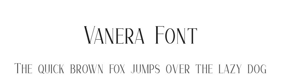 Vanera Font by syauqistudio — Serif Font