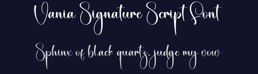 Vania Signature Script Font by creativeletter — Script Handwritten Font — thumbnail 2