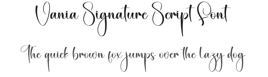 Vania Signature Script Font by creativeletter — Script Handwritten Font