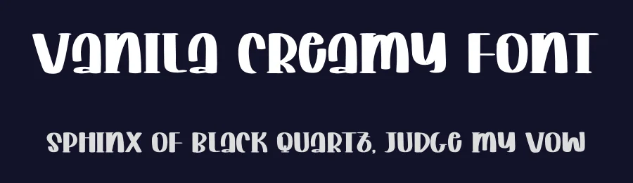 Vanila Creamy Font by freshtypeink — Display Font — thumbnail 2