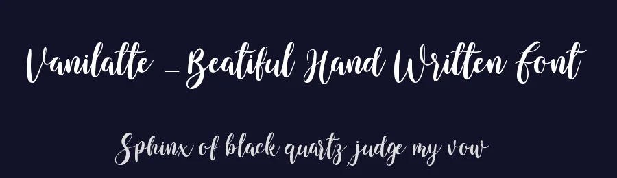 Vanilatte – Beatiful Hand Written Font by Almarkha Type — Decorative Font — thumbnail 2