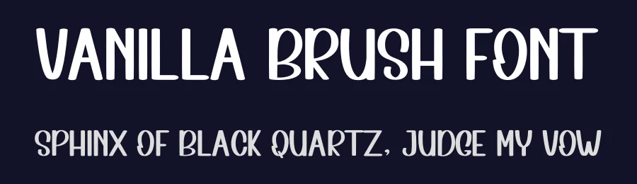 Vanilla Brush Font by inermediaSTUDIO — Display Font — thumbnail 2