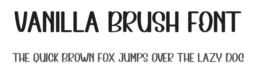Vanilla Brush Font by inermediaSTUDIO — Display Font