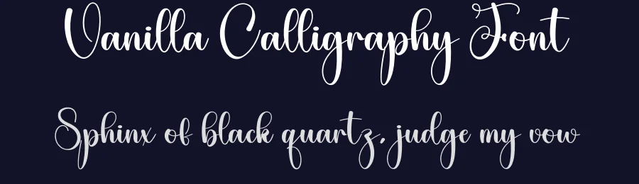 Vanilla Calligraphy Font by creativeletter — Script Handwritten Font — thumbnail 2