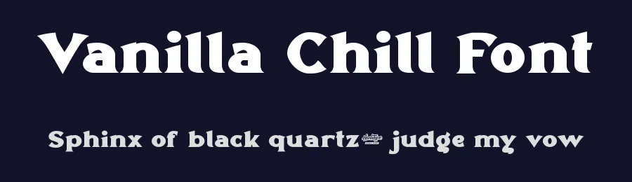 Vanilla Chill Font by noahtype — Display Font — thumbnail 2