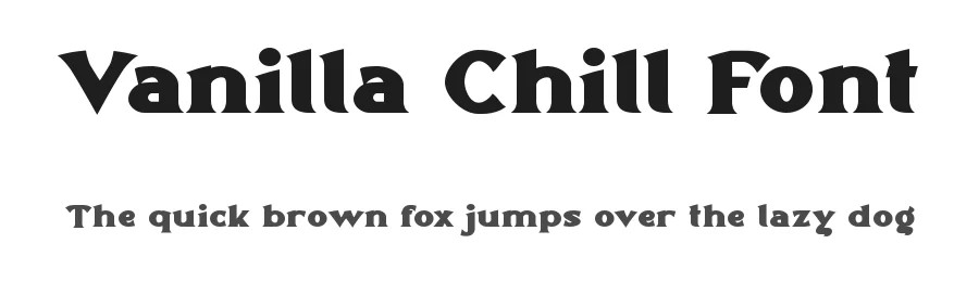 Vanilla Chill Font by noahtype — Display Font