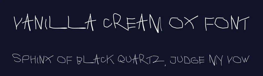 Vanilla Cream Ox Font by ffeeaarr — Script Handwritten Font — thumbnail 2