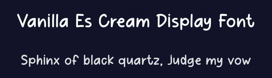 Vanilla Es Cream Display Font by Craftedtype — Decorative Font — thumbnail 2