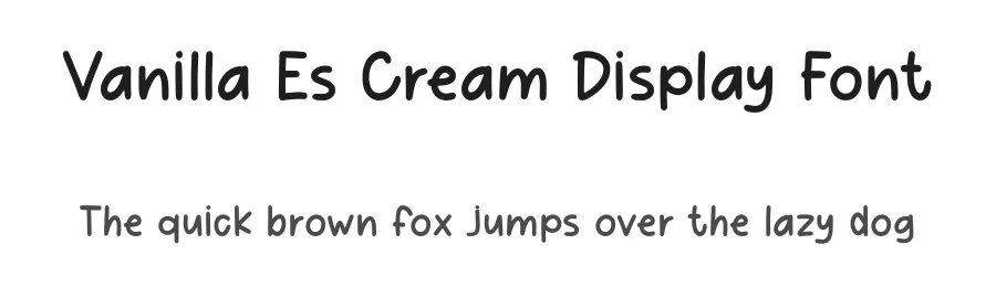 Vanilla Es Cream Display Font by Craftedtype — Decorative Font