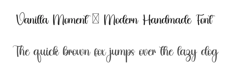 Vanilla Moment – Modern Handmade Font by inermediaSTUDIO — Script Handwritten Font