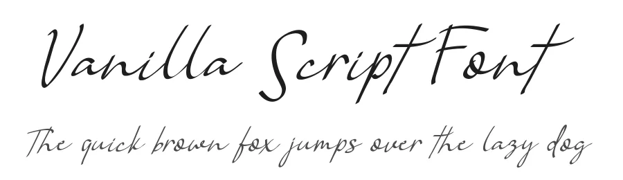 Vanilla Script Font by ibeydesign — Script Handwritten Font