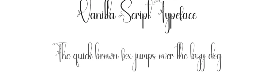 Vanilla Script Typeface by creativeletter — Script Handwritten Font