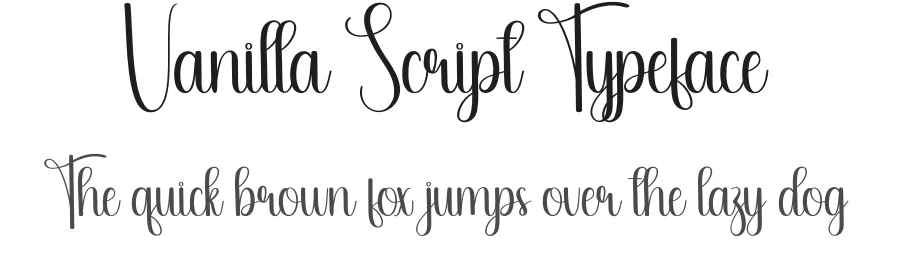 Vanilla Script Typeface by andikastudio — Script Handwritten Font