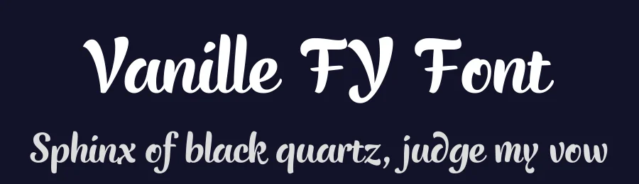 Vanille FY Font by Black Foundry — Script Handwritten Font — thumbnail 2