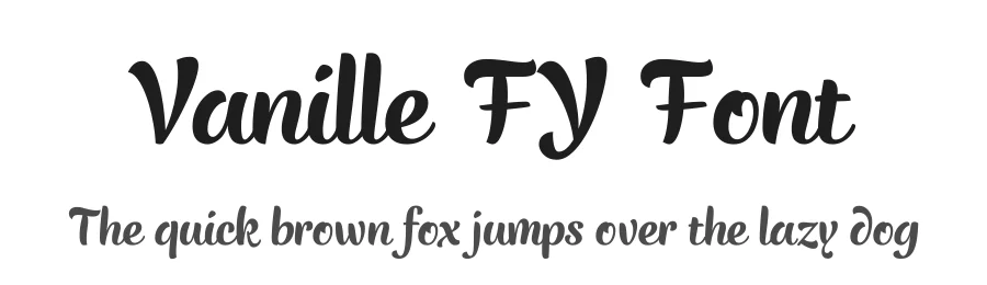 Vanille FY Font by Black Foundry — Script Handwritten Font
