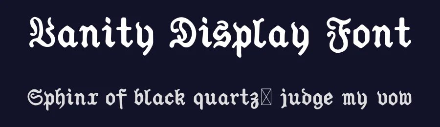 Vanity Display Font by OPENCITYDESIGNCO — Display Font — thumbnail 2