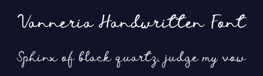 Vanneria Handwritten Font by planetz studio — Script Handwritten Font — thumbnail 2