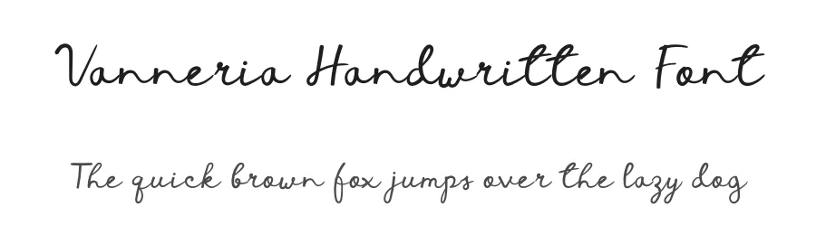 Vanneria Handwritten Font by planetz studio — Script Handwritten Font