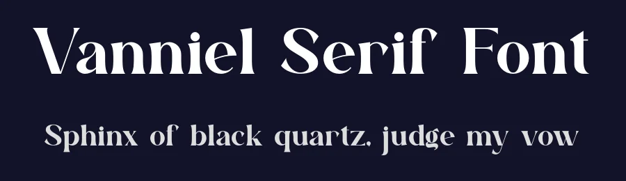 Vanniel Serif Font by ErmediaStudio — Serif Font — thumbnail 2