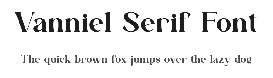 Vanniel Serif Font by ErmediaStudio — Serif Font