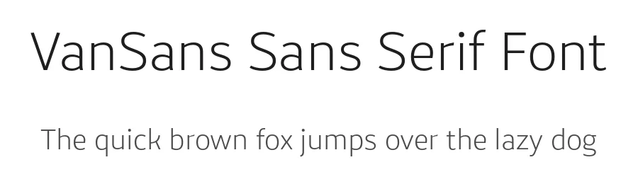 VanSans Sans Serif Font by Nomad Fonts — Sans Serif Font