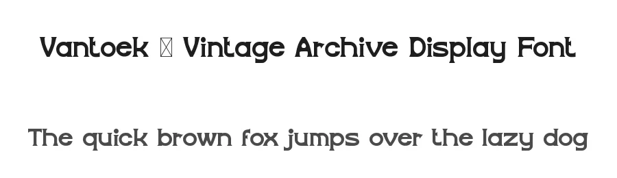 Vantoek – Vintage Archive Display Font by Rautan Studio — Display Font