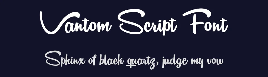 Vantom Script Font by 178-MC — Script Handwritten Font — thumbnail 2