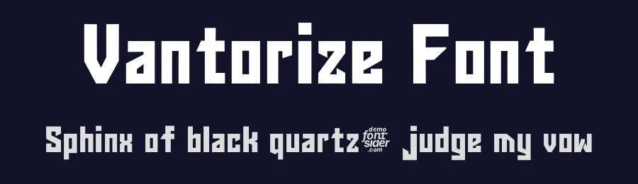 Vantorize Font by fontsider — Display Font — thumbnail 2