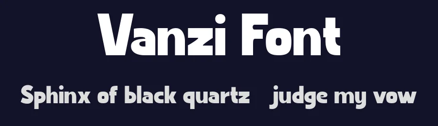 Vanzi Font by Typewriter tok — Sans Serif Font — thumbnail 2