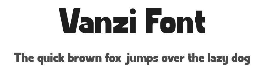 Vanzi Font by Typewriter tok β Sans Serif Font