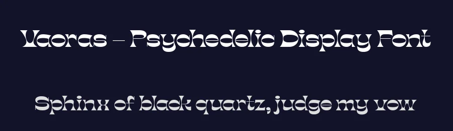 Vaoras – Psychedelic Display Font by timelesstype.co — Display Font — thumbnail 2