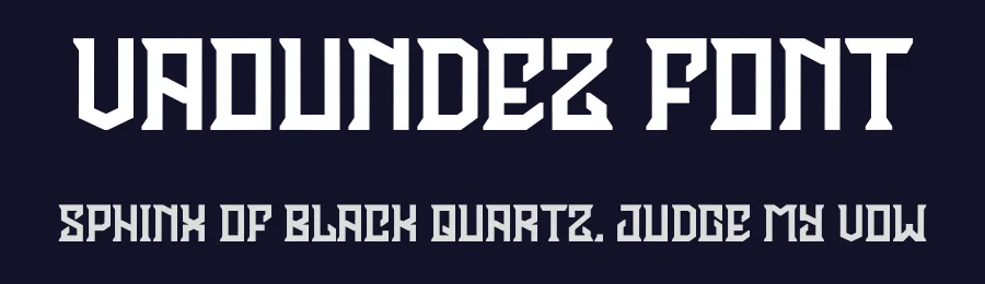 Vaoundez Font by Dhabee — Decorative Font — thumbnail 2