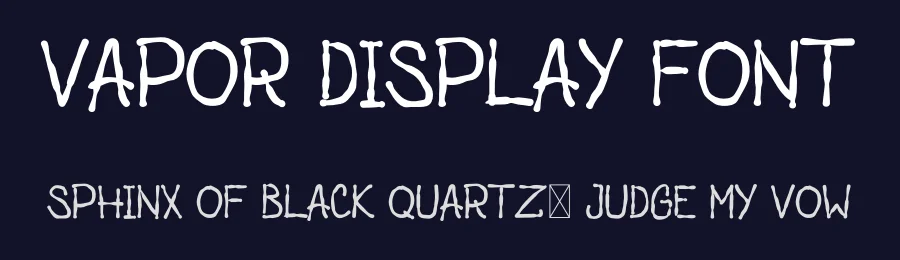 Vapor Display Font by levincreative — Display Font — thumbnail 2