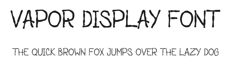 Vapor Display Font by levincreative β Display Font