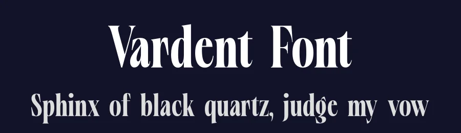 Vardent Font by timelesstype.co — Display Font — thumbnail 2