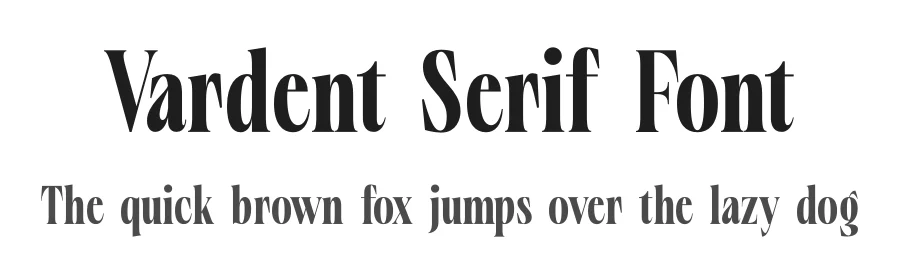 Vardent Serif Font by timelesstype.co — Display Font