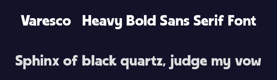 Varesco – Heavy Bold Sans Serif Font by Say Studio — Display Font — thumbnail 2