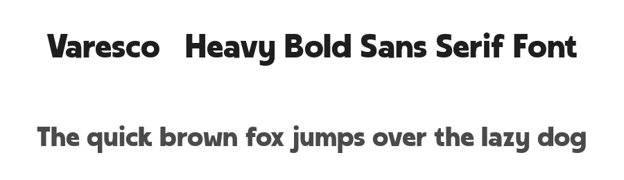 Varesco – Heavy Bold Sans Serif Font by Say Studio — Display Font