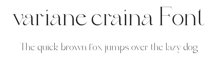 Variane Craina Font by VinType — Display Font