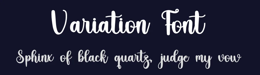 Variation Font by freshtypeink — Script Handwritten Font — thumbnail 2