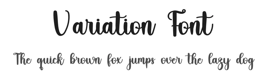 Variation Font by freshtypeink — Script Handwritten Font