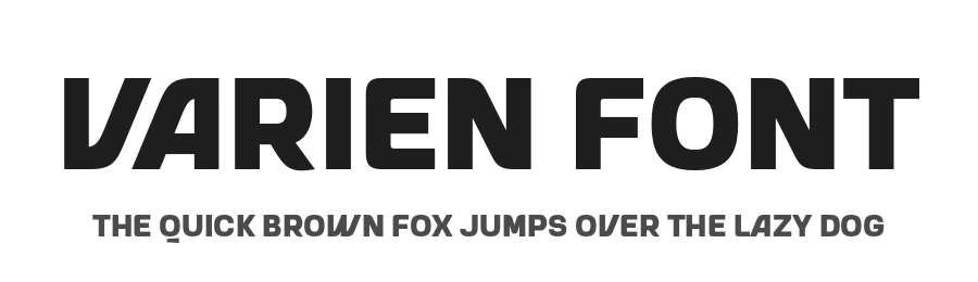 Varien Font by Sensatype Studio — Sans Serif Font