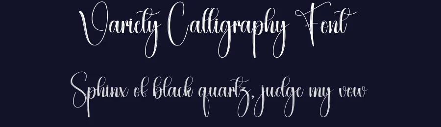 Variety Calligraphy Font by creativeletter — Script Handwritten Font — thumbnail 2