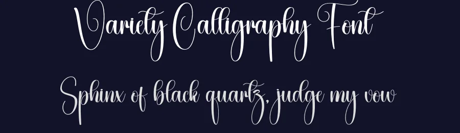 Variety Calligraphy Font by creativeletter — Script Handwritten Font — thumbnail 2
