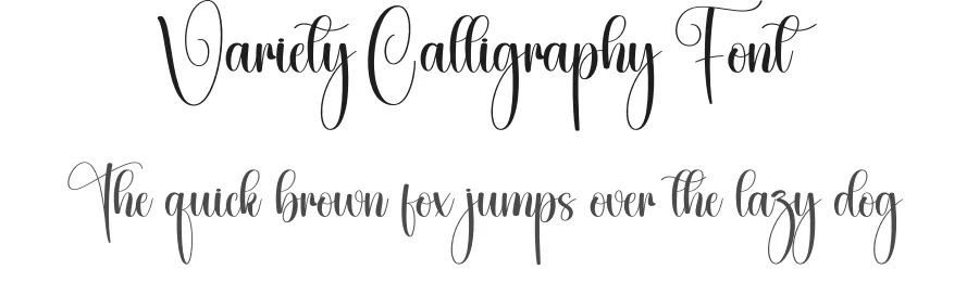 Variety Calligraphy Font by creativeletter — Script Handwritten Font